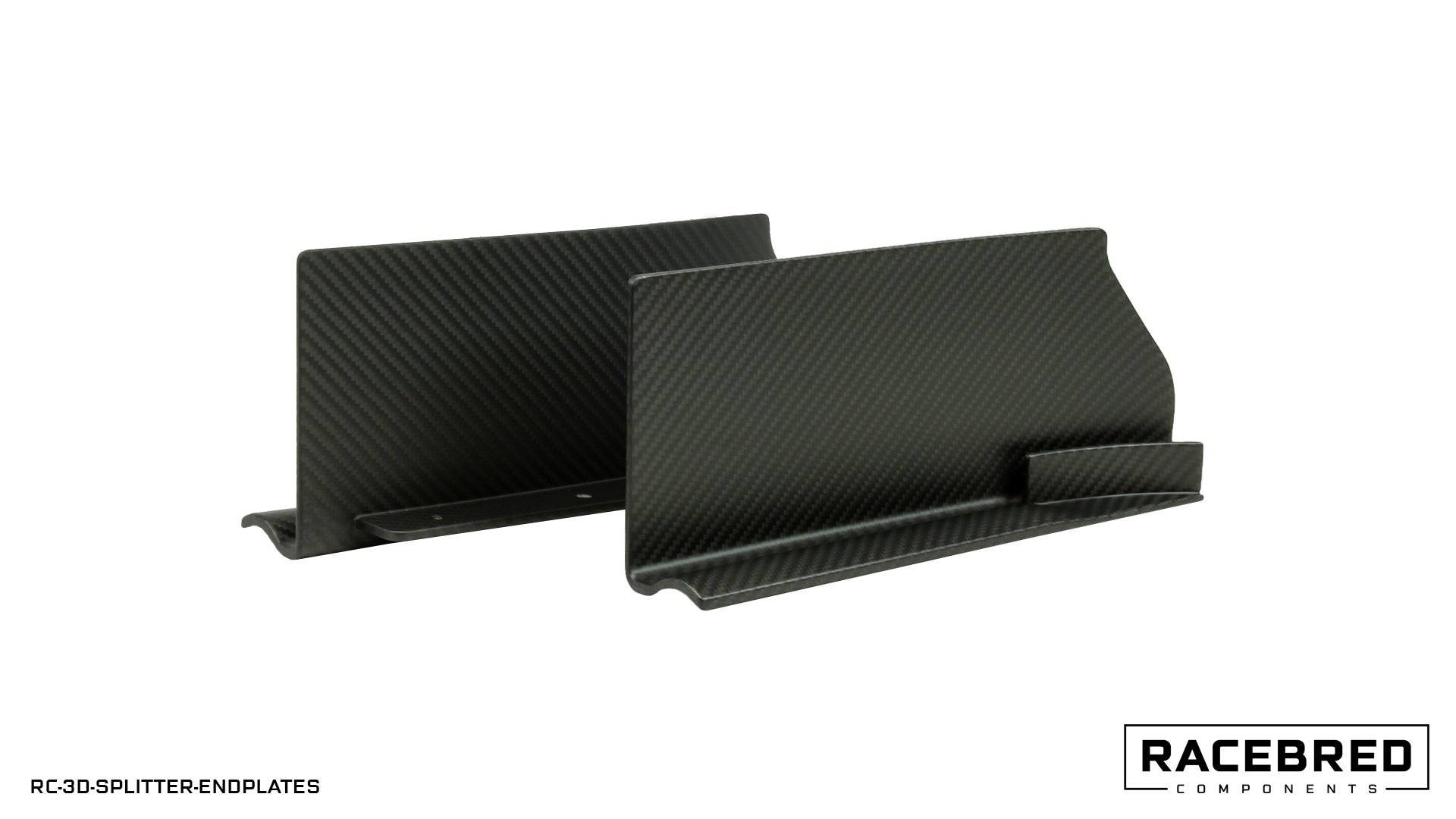 Universal Dry Carbon 3D Splitter Endplates