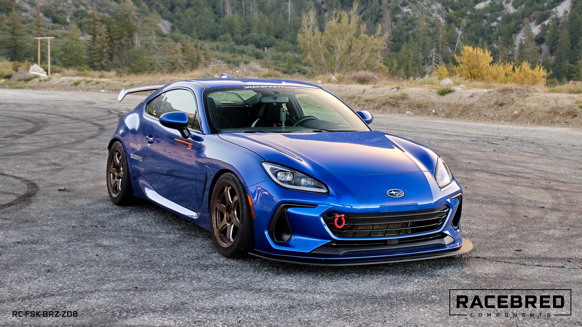 3-Piece Front Bumper Lip Kit For Subaru BRZ 2013-2016 - Gloss Black Or Carbon Look
